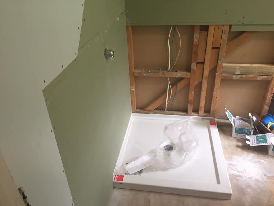 Cut off any excess pieces of drywall.